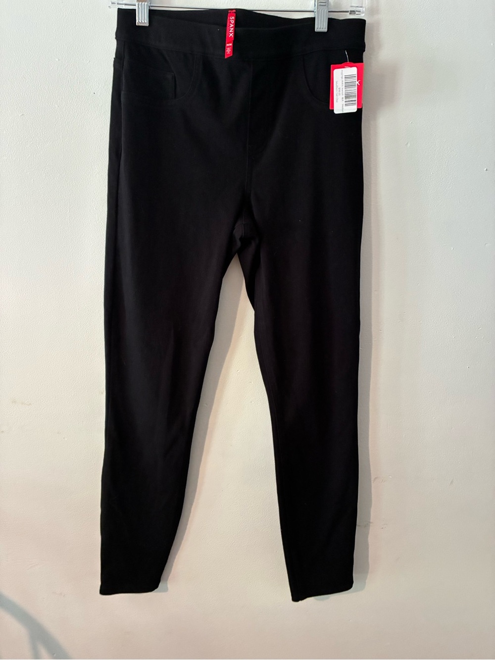 SPANX Jean-ish Ankle Leggings Black Medium NWT Pull-On Shaping Pants